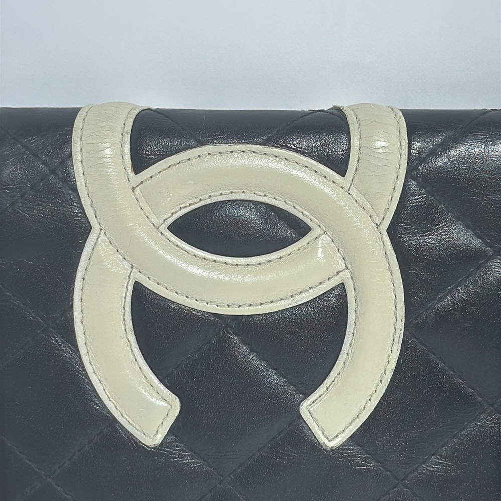 AUTHENTIC CHANEL CAMBONE BI FOLD WALLET - Picture 2 of 8